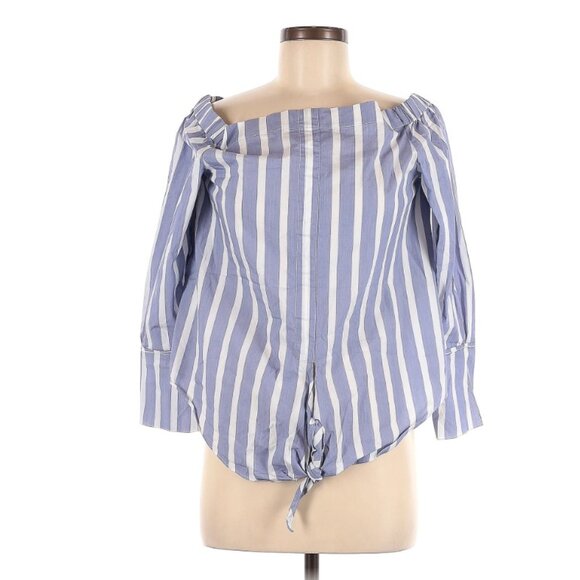 Mango Long Sleeve Tie Front Blouse - Picture 3 of 5